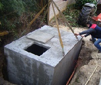 Cuve béton de 5800 litres pour l'eau de pluie