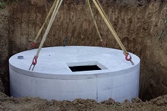Cuve béton de 7000 litres pour l'eau de pluie